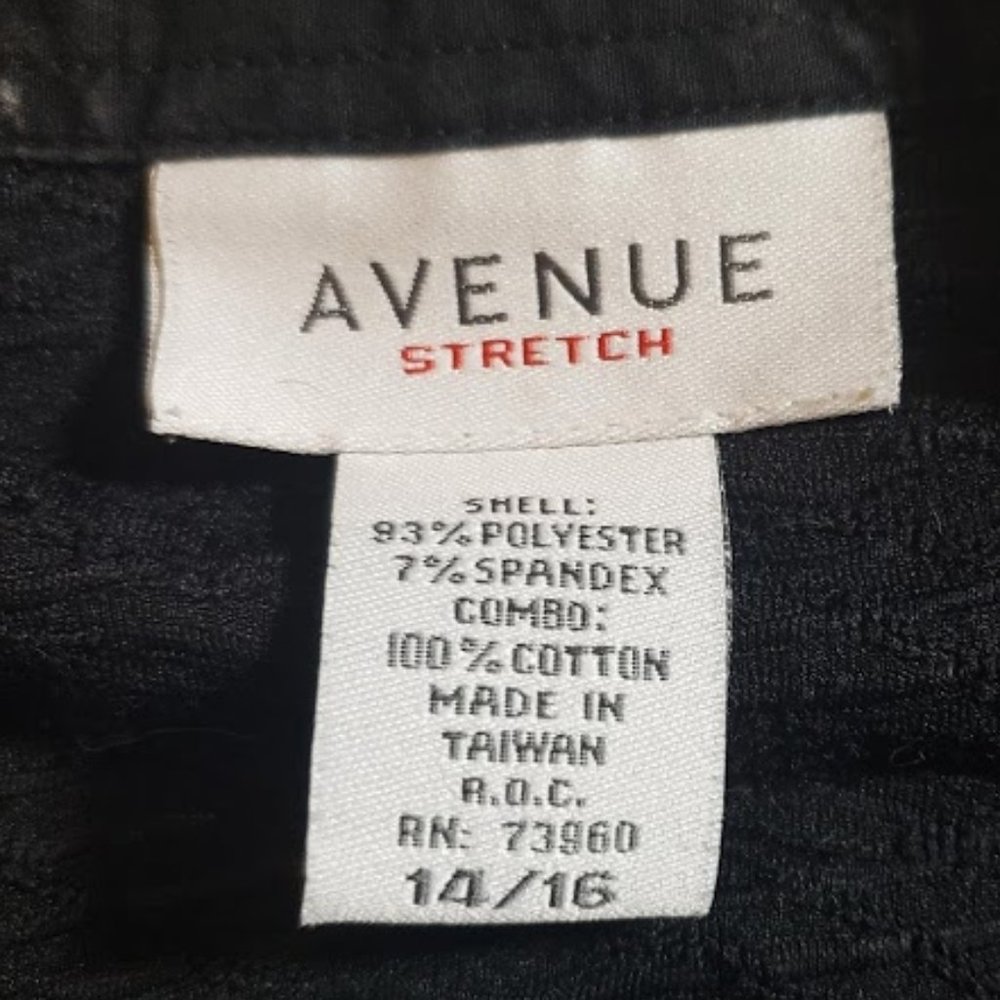 Avenue Stretch Black Ribbed - Picture 5 of 5